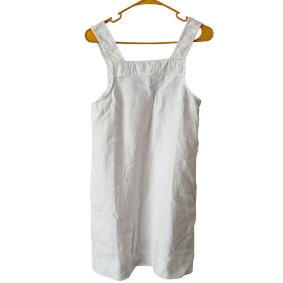 NWT Madewell Embroidered Tank Mini Dress Eyelet White 100% Linen Size 0 - Picture 5 of 9